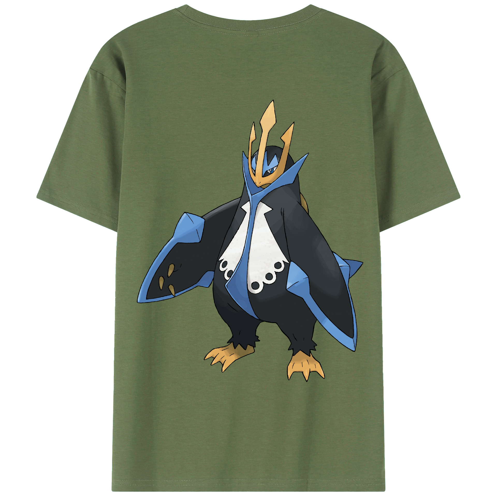 （画像用） ポケットモンスター Pokémon 綿100％ メンズ半袖Tシャツ（バックプリント） 通気性